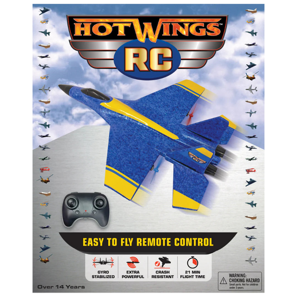 Hot Wings Gyro Stabilized Easy to Fly Remote Control Plane