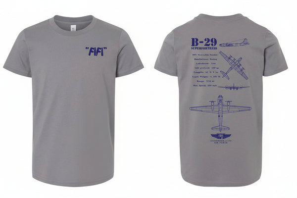 B-29 Superfortress "FIFI" Schematics T-Shirt