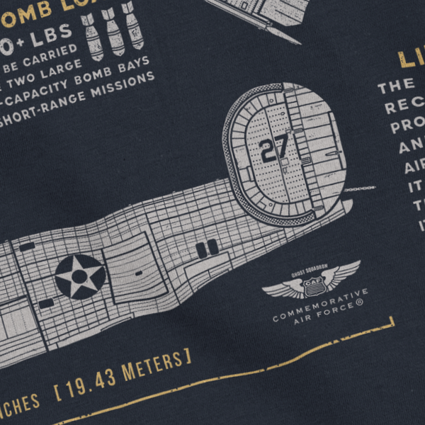 B-24 Liberator 'Diamond Lil' Blueprint Premium T-Shirt