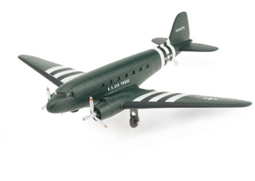 Model airplane on a white background