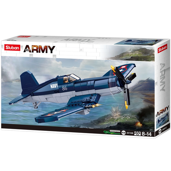 F4U Corsair Fighter Plane Building Blocks (550 Piece)