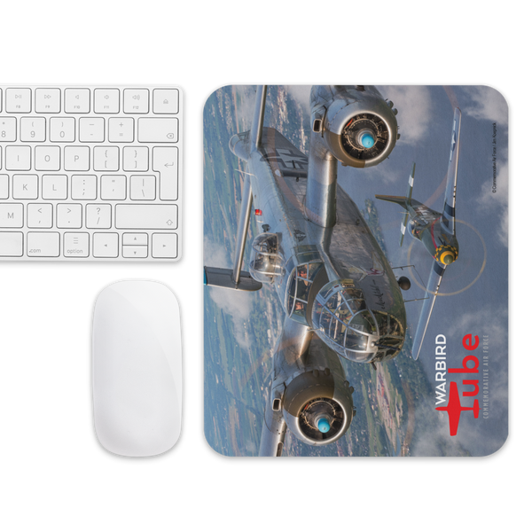 CAF Warbird Tube Mouse Pad - Mitchell and Mustang Formation