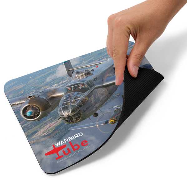 CAF Warbird Tube Mouse Pad - Mitchell and Mustang Formation