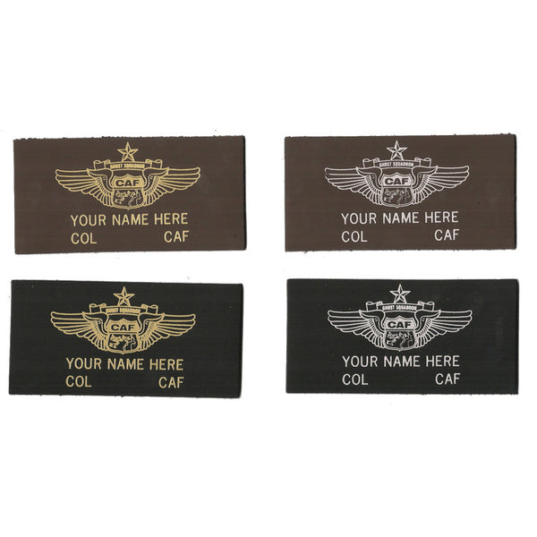 CAF Lifetime Member Leather Name Patch - CAF Gift Shop