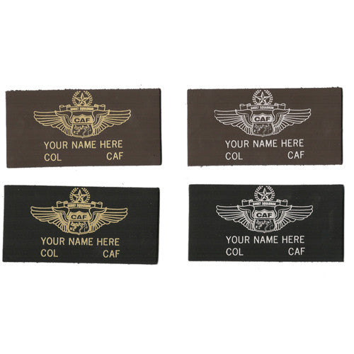 CAF Aircraft Sponsor Leather Name Patch1