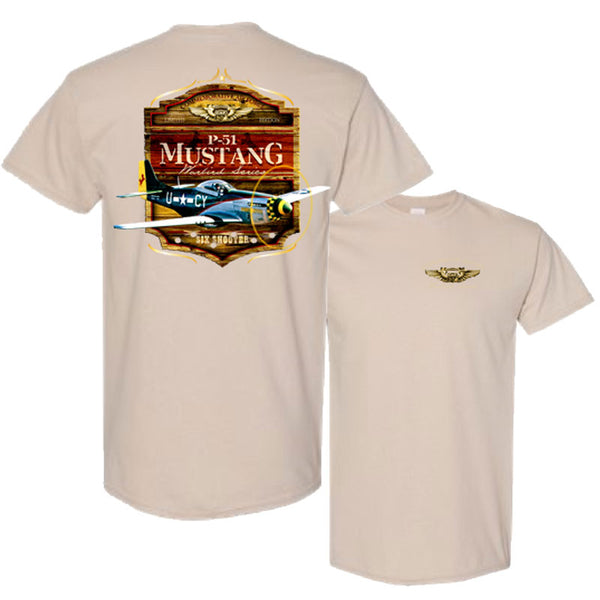 P-51 Mustang Gunfighter T-Shirt - Small and Medium Only