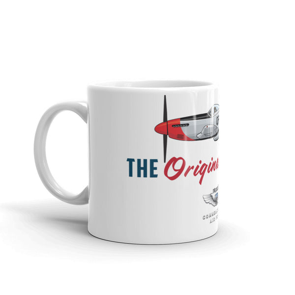 The Original Warbird Mug handle to left