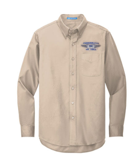 CAF Mens Long Sleeve Button Down Customizable (Name/Unit Personalization)